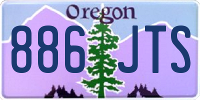 OR license plate 886JTS