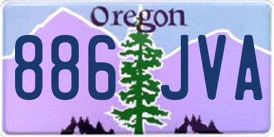 OR license plate 886JVA