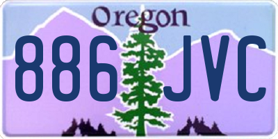 OR license plate 886JVC