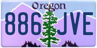 OR license plate 886JVE