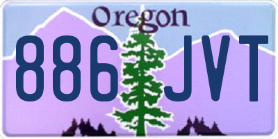 OR license plate 886JVT