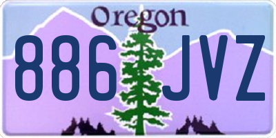 OR license plate 886JVZ