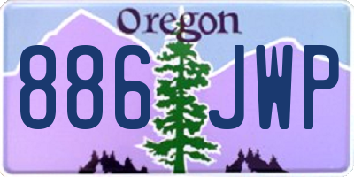 OR license plate 886JWP