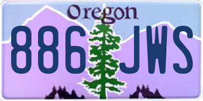 OR license plate 886JWS