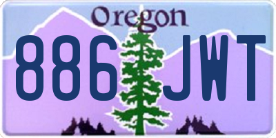 OR license plate 886JWT