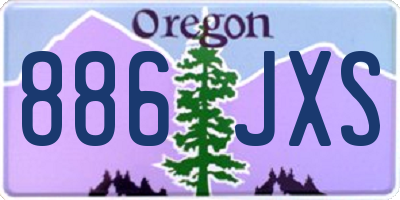 OR license plate 886JXS