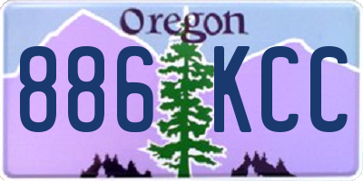 OR license plate 886KCC