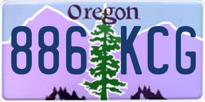 OR license plate 886KCG