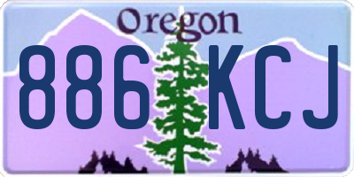 OR license plate 886KCJ