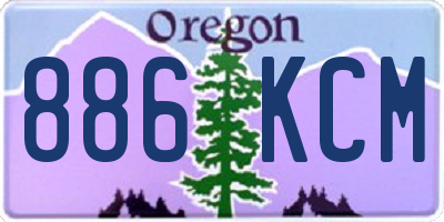 OR license plate 886KCM