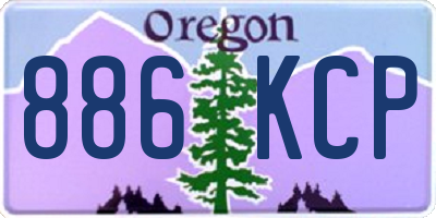 OR license plate 886KCP