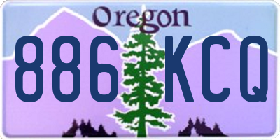 OR license plate 886KCQ