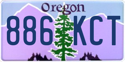 OR license plate 886KCT