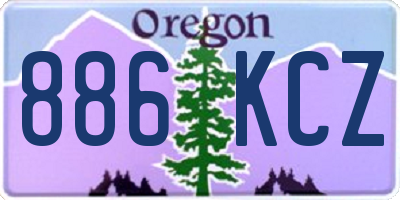 OR license plate 886KCZ