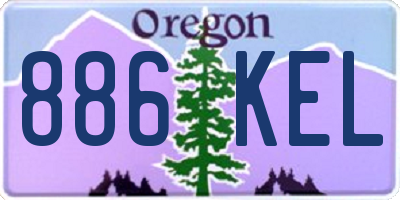 OR license plate 886KEL