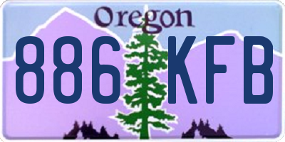 OR license plate 886KFB