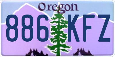 OR license plate 886KFZ