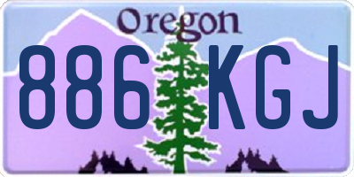 OR license plate 886KGJ