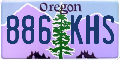 OR license plate 886KHS