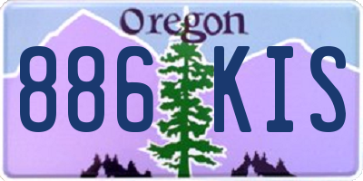 OR license plate 886KIS