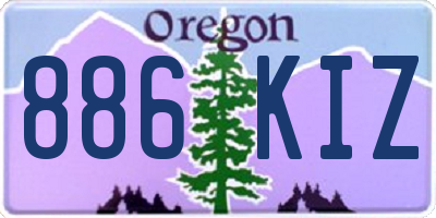 OR license plate 886KIZ