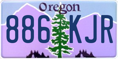 OR license plate 886KJR