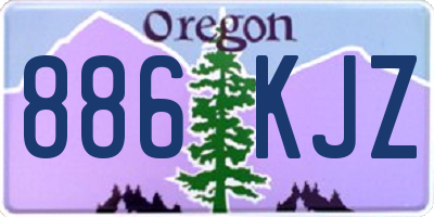 OR license plate 886KJZ