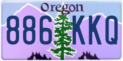 OR license plate 886KKQ