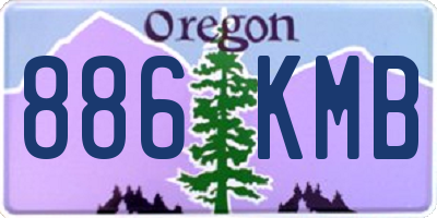 OR license plate 886KMB