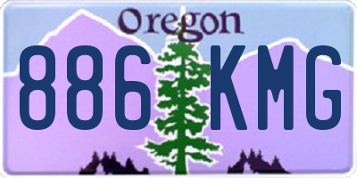 OR license plate 886KMG