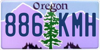 OR license plate 886KMH