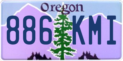 OR license plate 886KMI