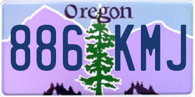 OR license plate 886KMJ