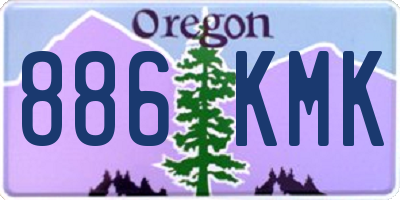 OR license plate 886KMK