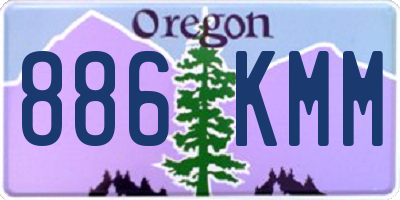 OR license plate 886KMM