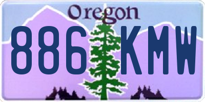 OR license plate 886KMW