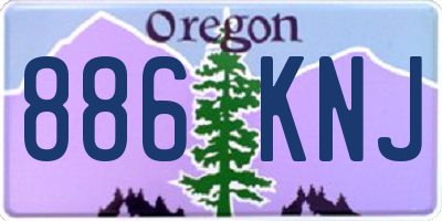 OR license plate 886KNJ