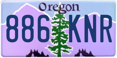 OR license plate 886KNR