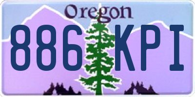 OR license plate 886KPI