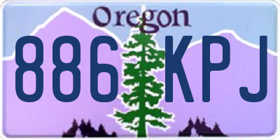 OR license plate 886KPJ