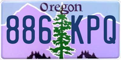 OR license plate 886KPQ