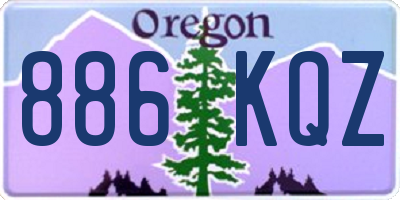 OR license plate 886KQZ