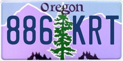 OR license plate 886KRT