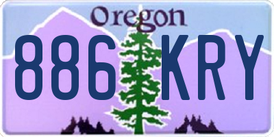 OR license plate 886KRY