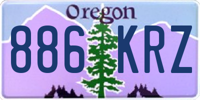 OR license plate 886KRZ