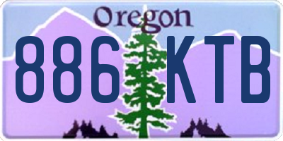 OR license plate 886KTB