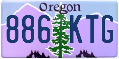 OR license plate 886KTG