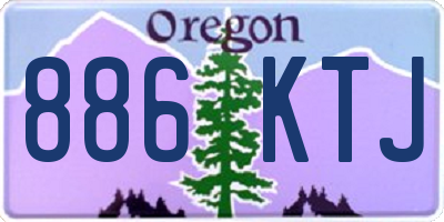 OR license plate 886KTJ