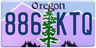 OR license plate 886KTQ