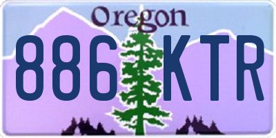 OR license plate 886KTR